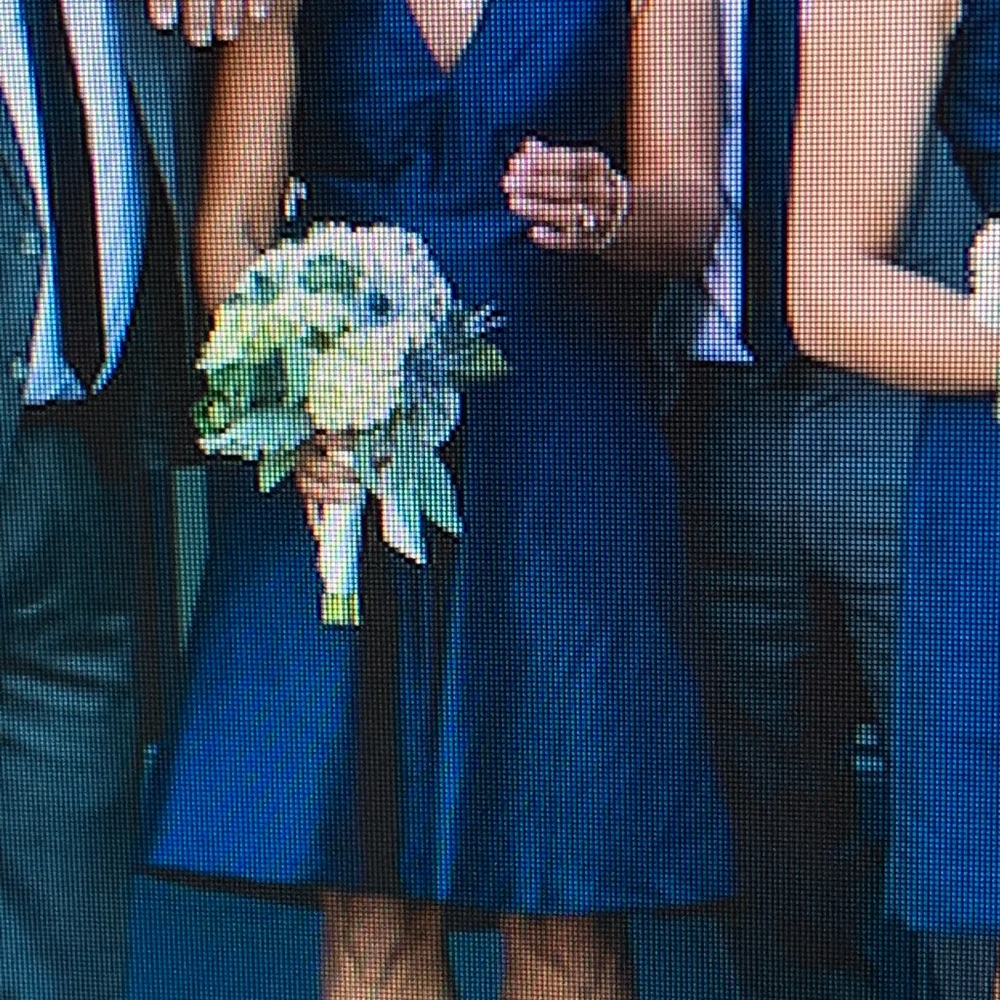 Alfred Sung navy cocktail dress